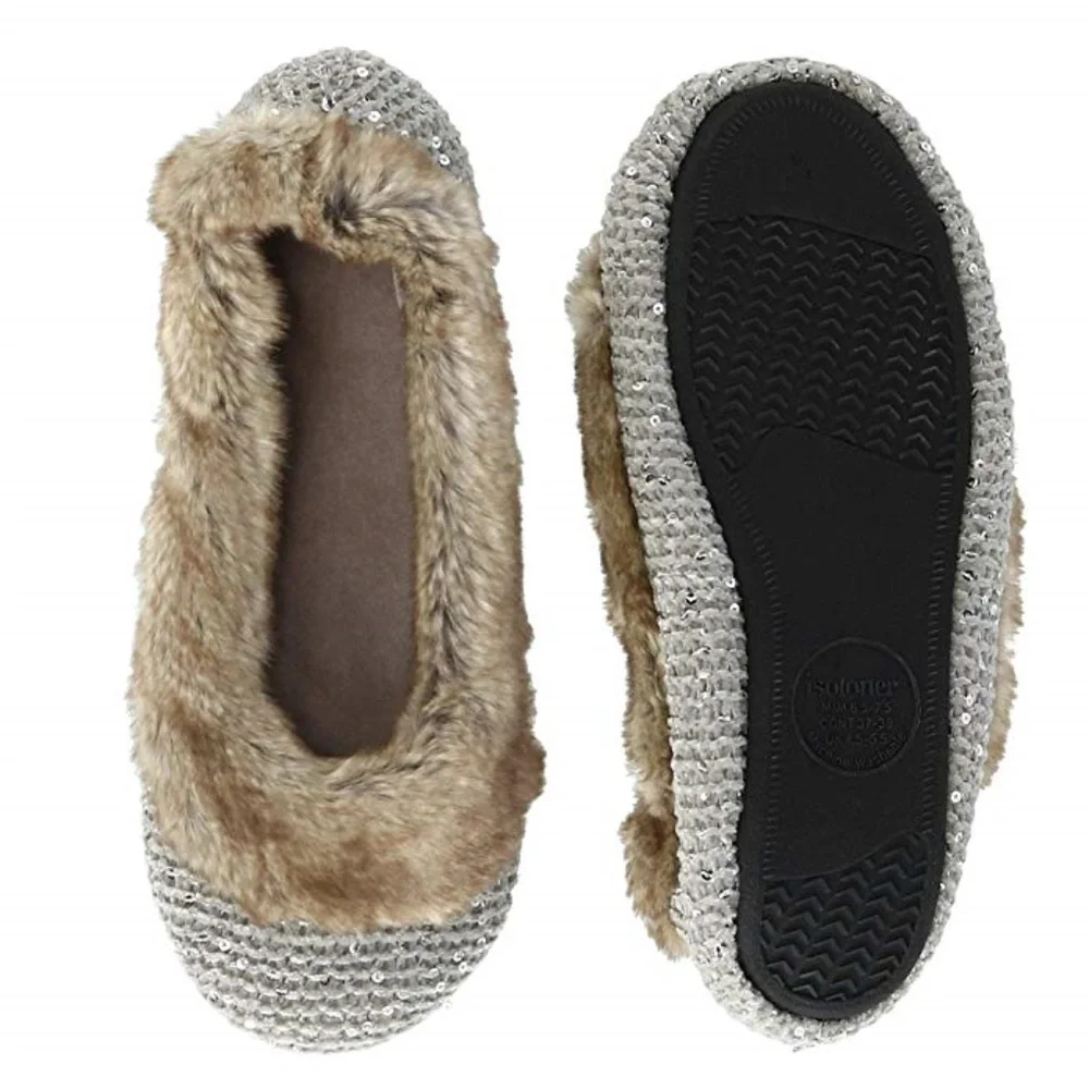 NWT Isotoner Ballerina Slippers Ballet Flats